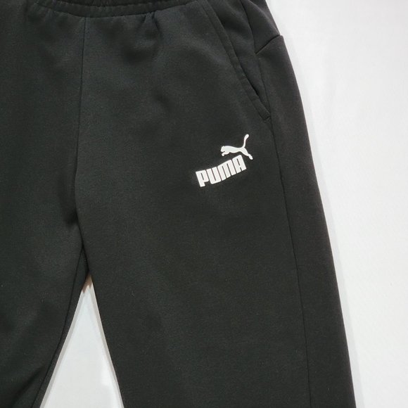 Puma Mens Black Essentials Logo Sweatpants Sz M - Picture 2 of 8